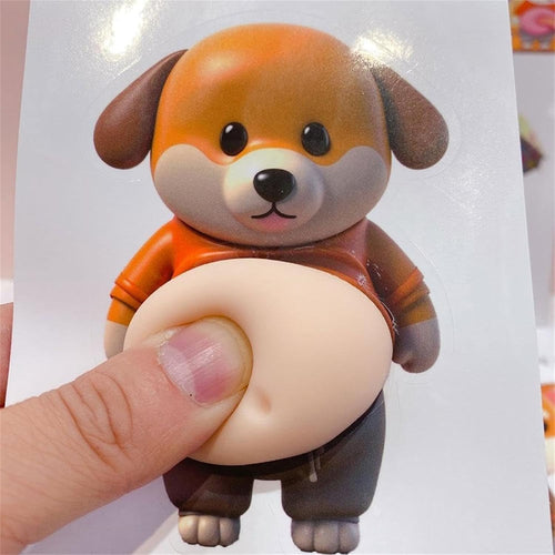 Anti-Collision Dog Belly Stickers-3D