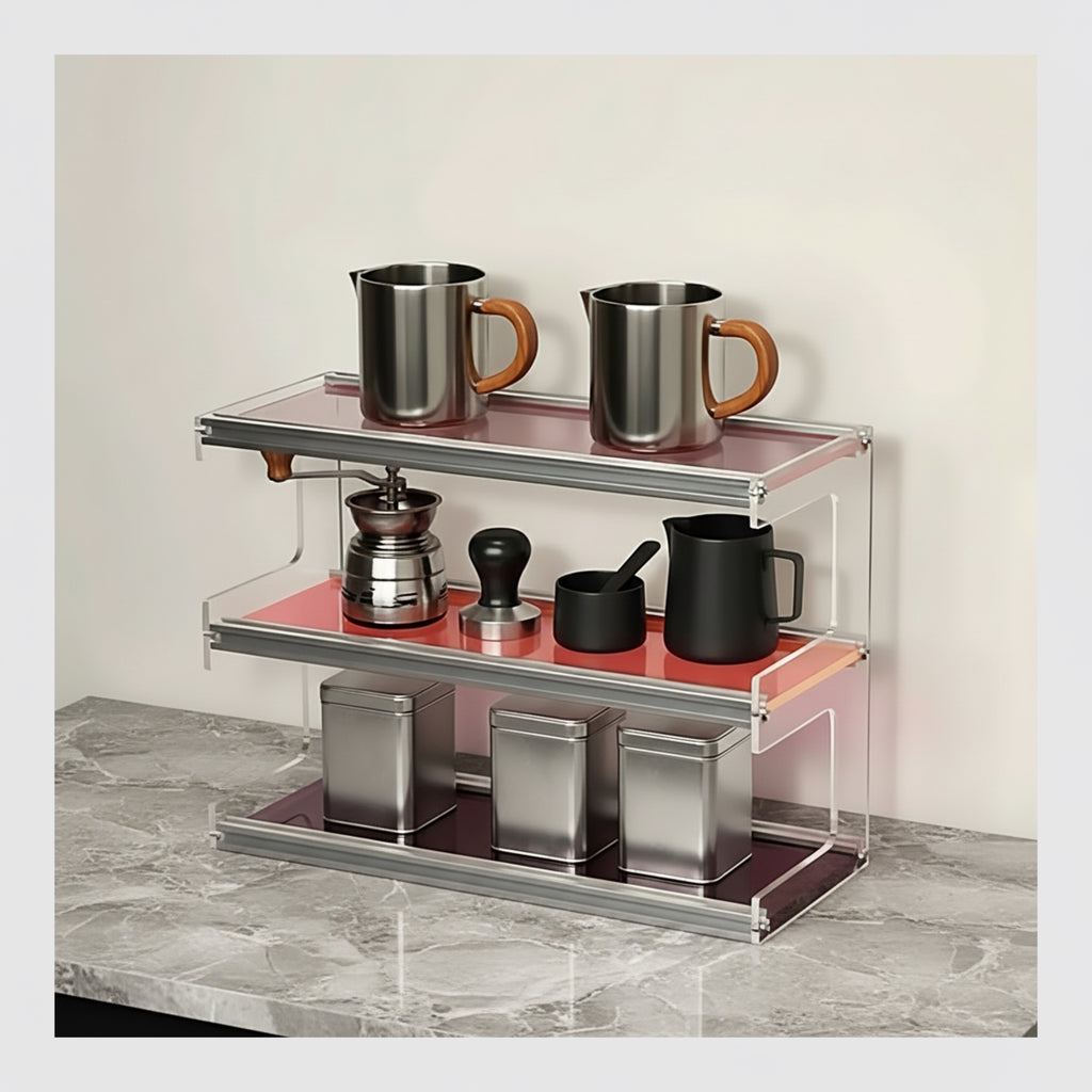 Acrylic Desktop Organizer Shelf