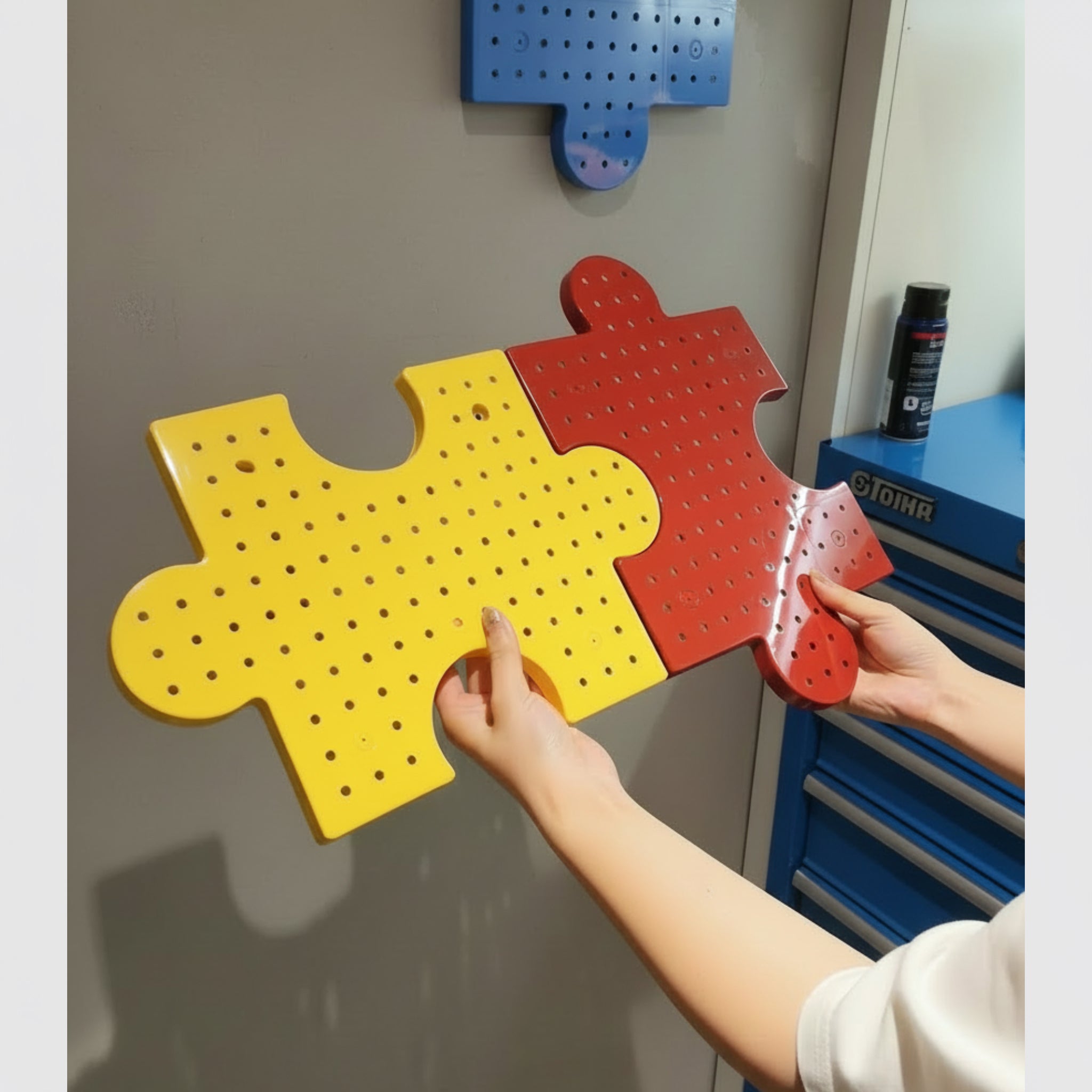 Puzzle Pegboard Organizer